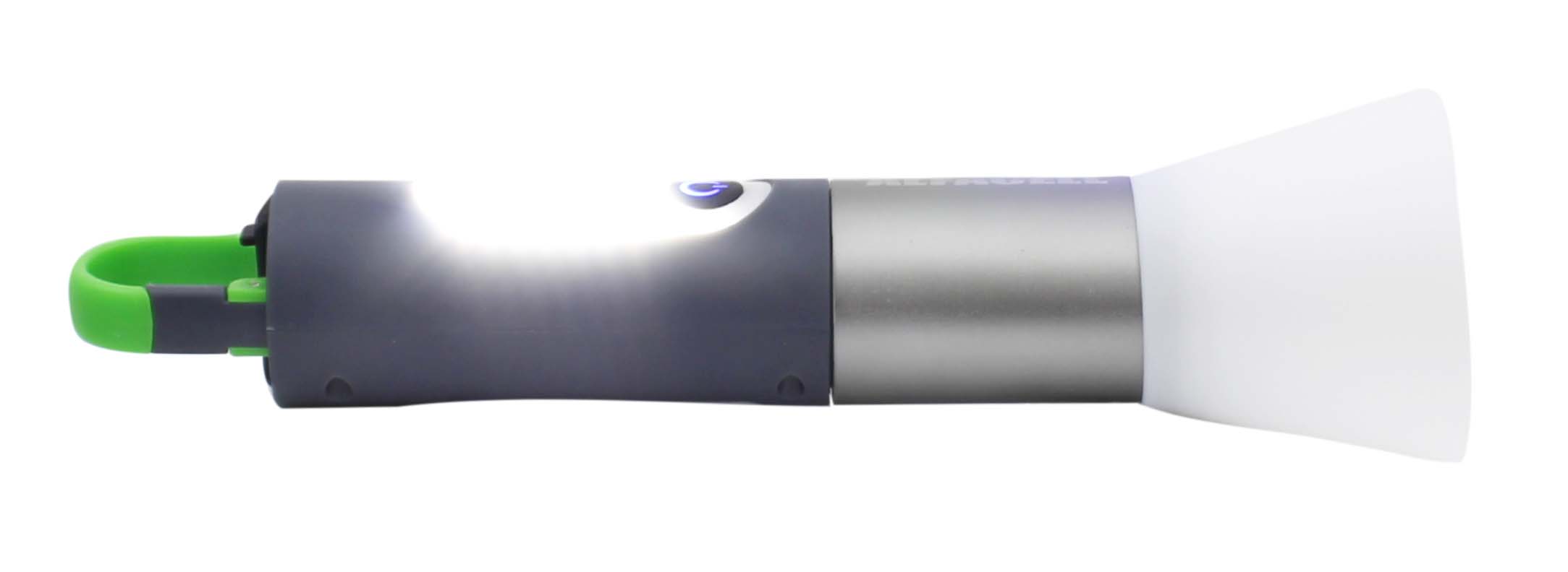 LANTERNA RECARREGÁVEL (2 FONTES DE LUZ) 1 P50 + 7 LEDS 8W COM CABO USB (INCLUSO) (P50: 2 NÍVEIS DE LUZ + 1