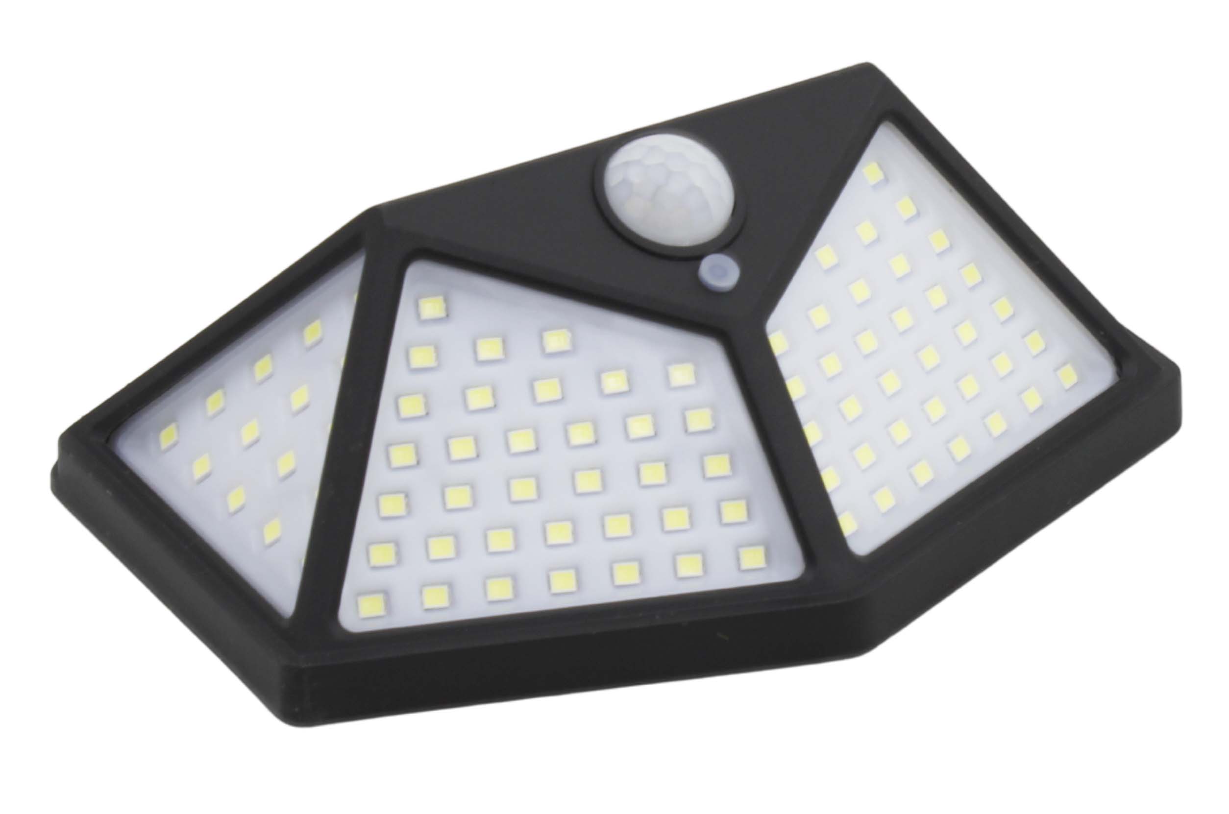 LUMINÁRIA SOLAR 100 LEDS COM SENSOR DE PRESENÇA 20W – 1200MAH