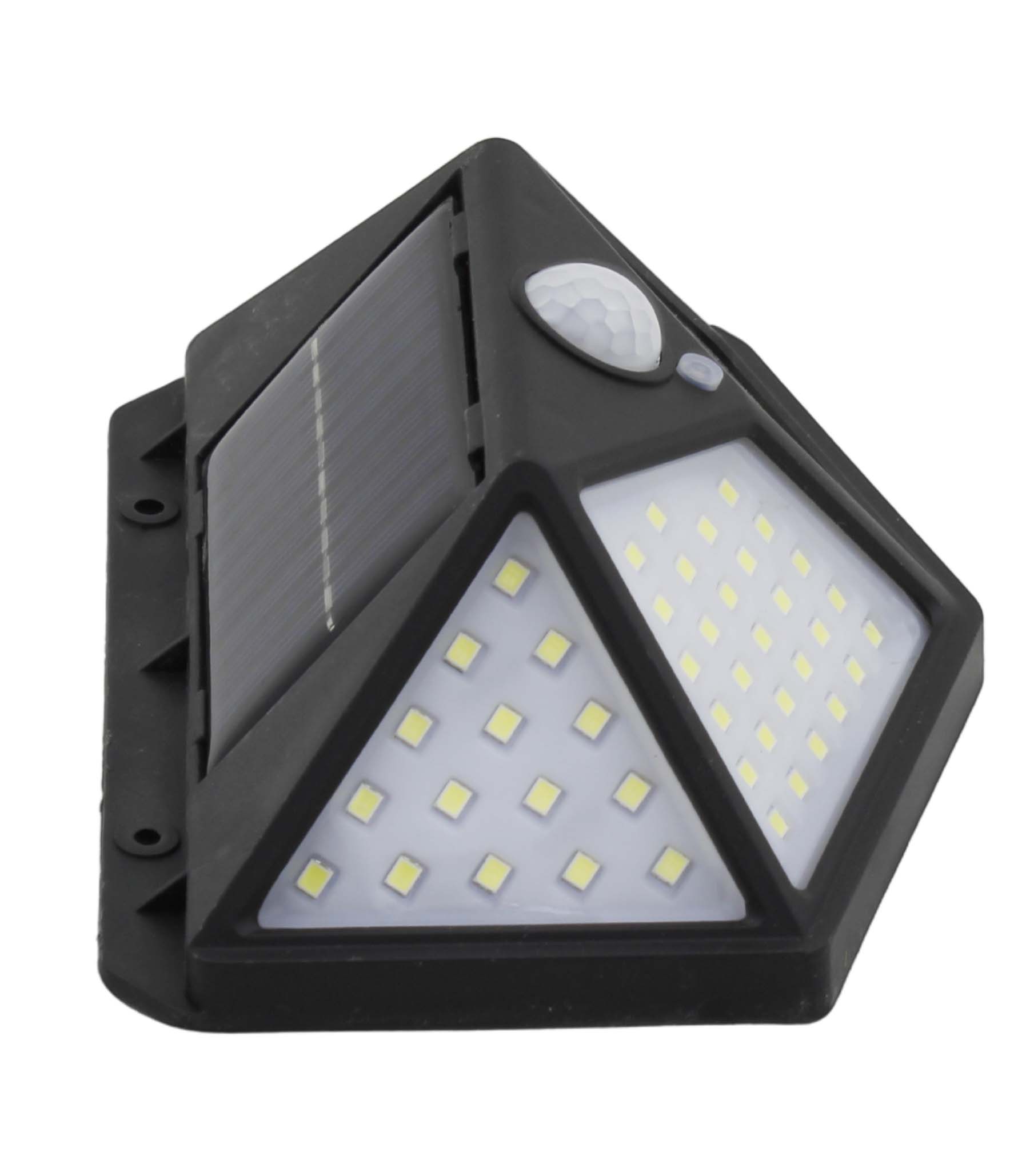 LUMINÁRIA SOLAR 100 LEDS COM SENSOR DE PRESENÇA 20W – 1200MAH