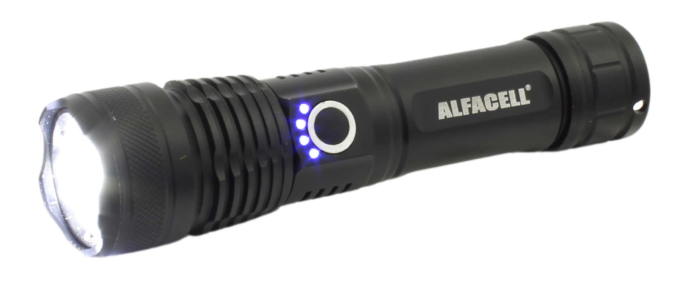 LANTERNA RECARREGÁVEL LED XML T9 10W COM CABO USB (INCLUSO)