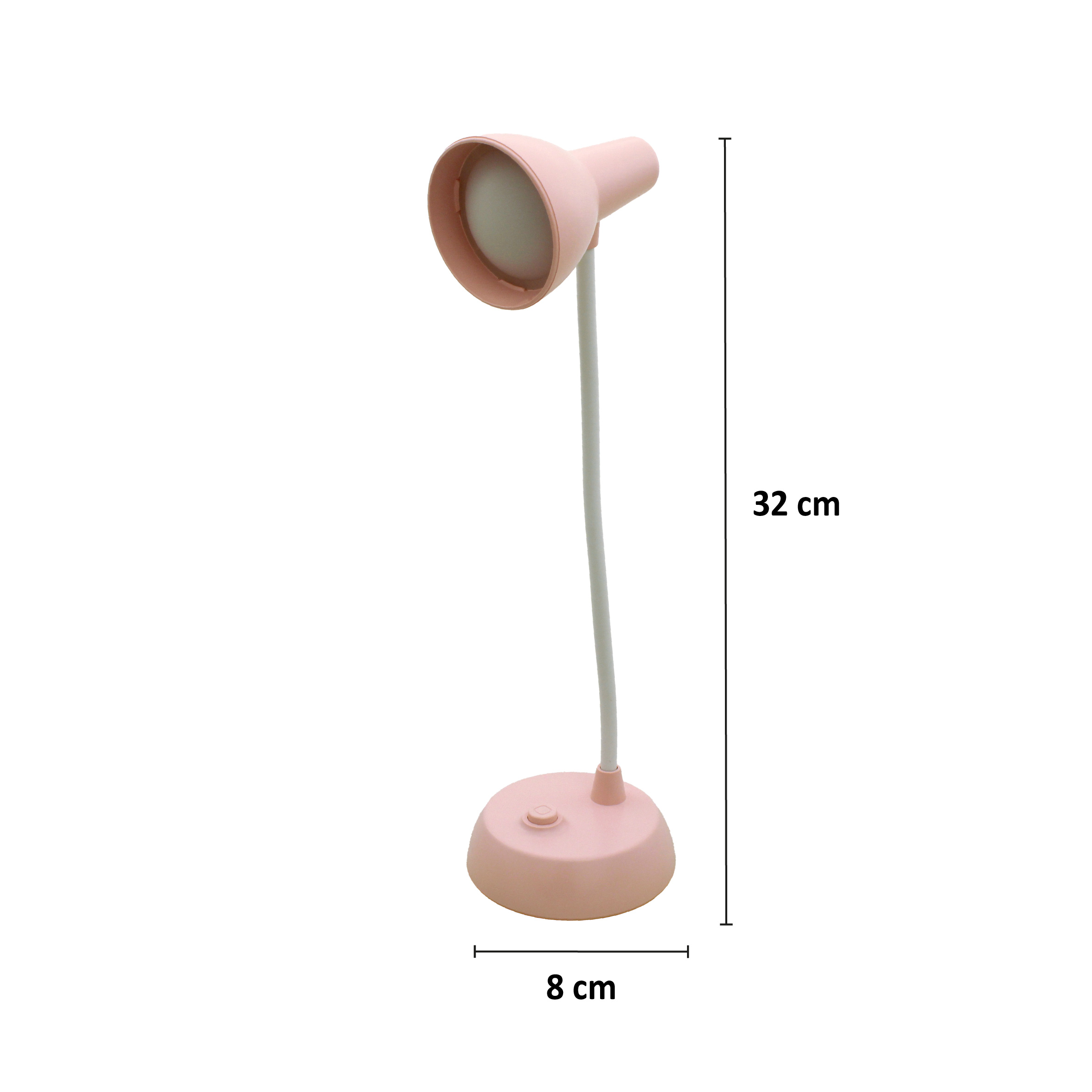 LUMINÁRIA DE MESA, 1 LED 3W A PILHA 3*AAA (NÃO INCLUSAS)