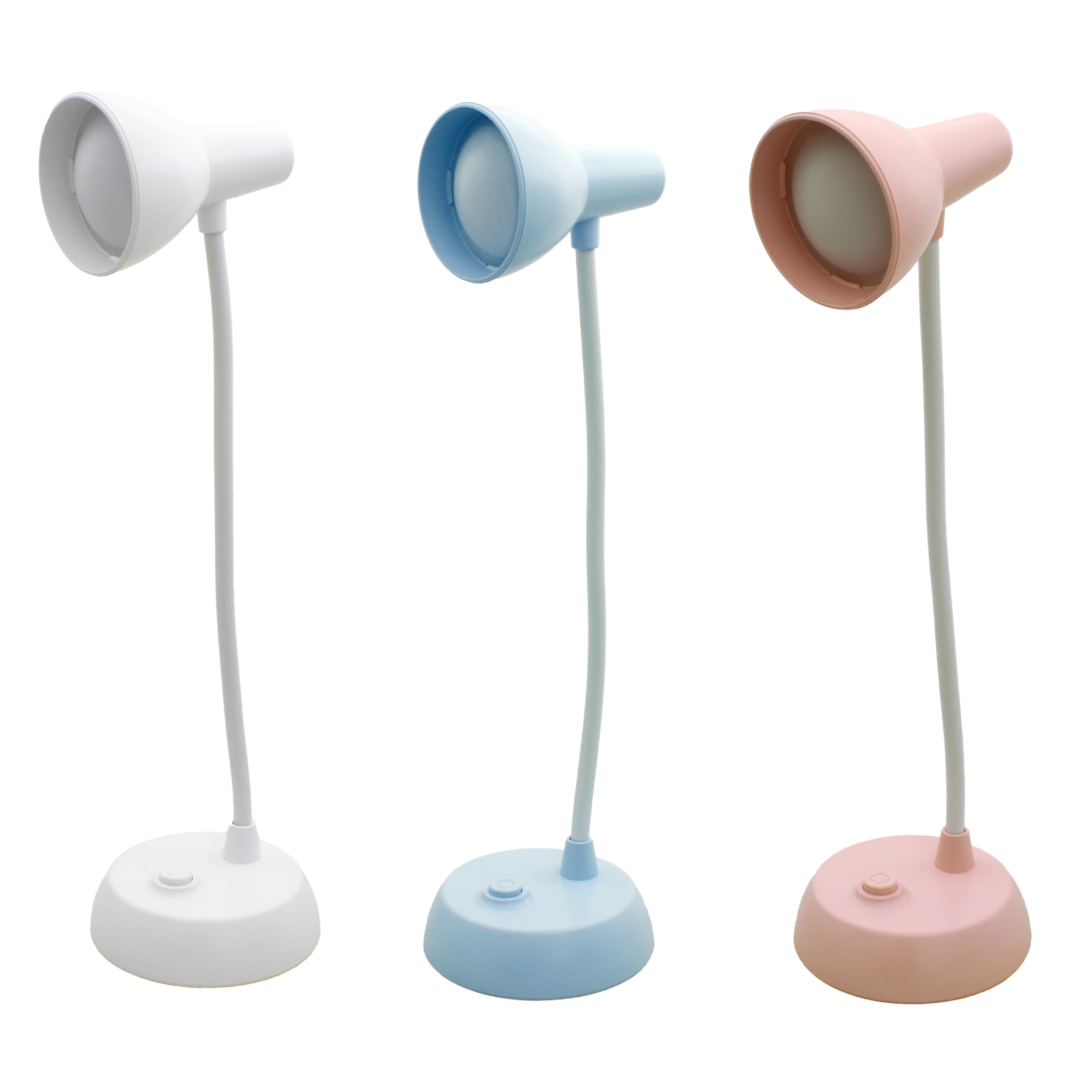 LUMINÁRIA DE MESA, 1 LED 3W A PILHA 3*AAA (NÃO INCLUSAS)