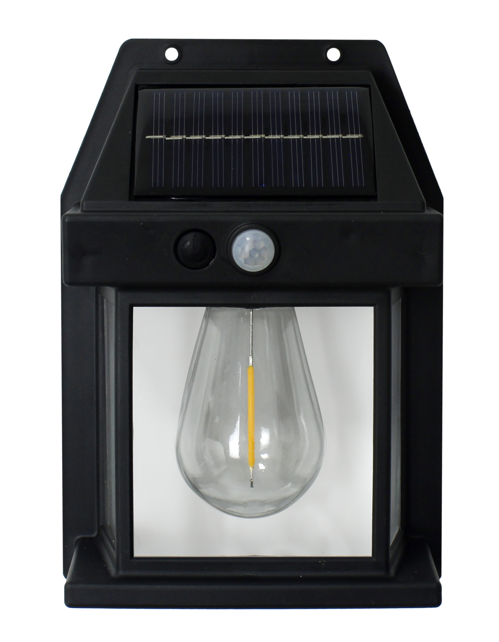 LUMINÁRIA SOLAR DE TUNGSTÊNIO COM SENSOR DE PRESENÇA 3W IP44, ACOMPANHA 2 PARAFUSOS E