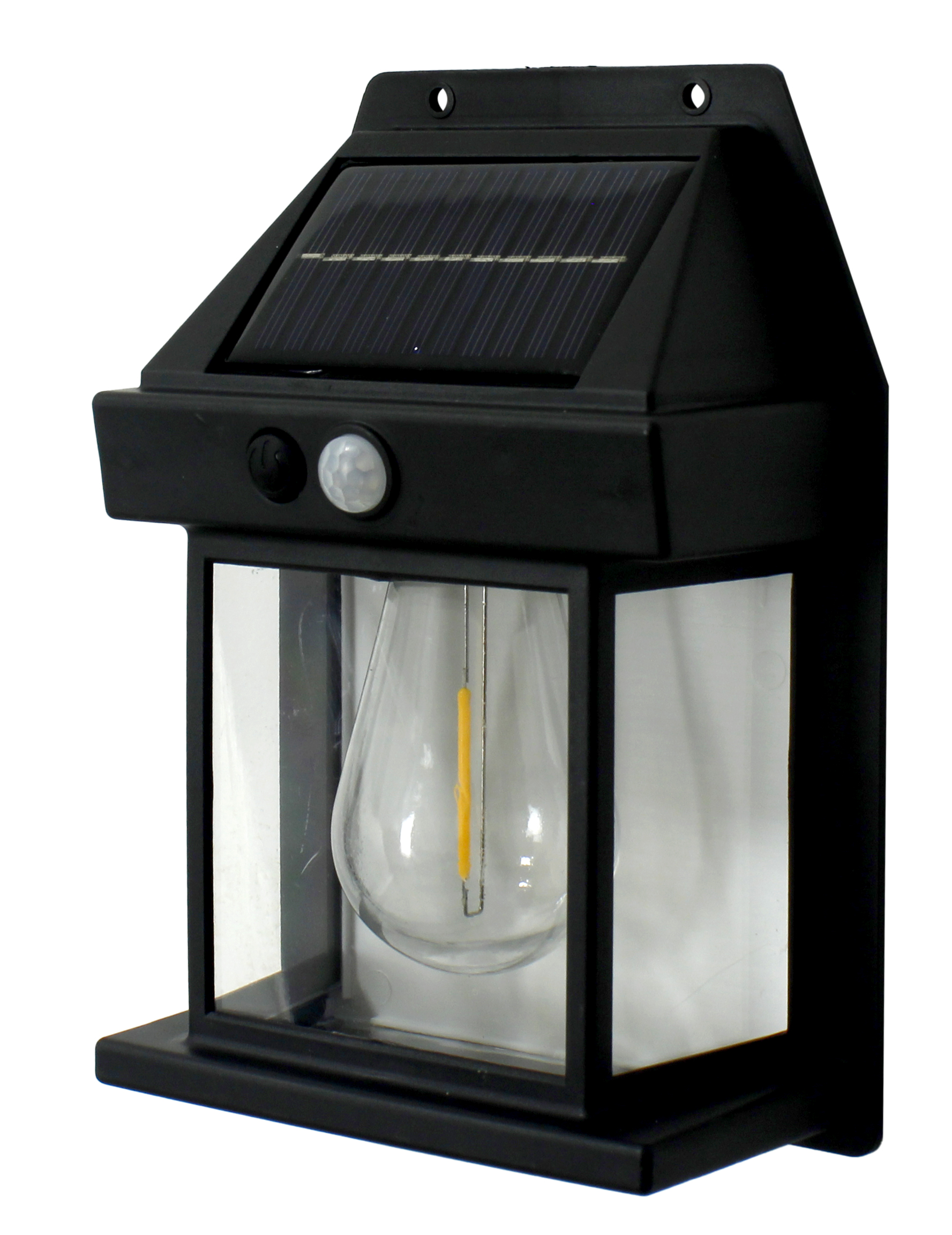LUMINÁRIA SOLAR DE TUNGSTÊNIO COM SENSOR DE PRESENÇA 3W IP44, ACOMPANHA 2 PARAFUSOS E