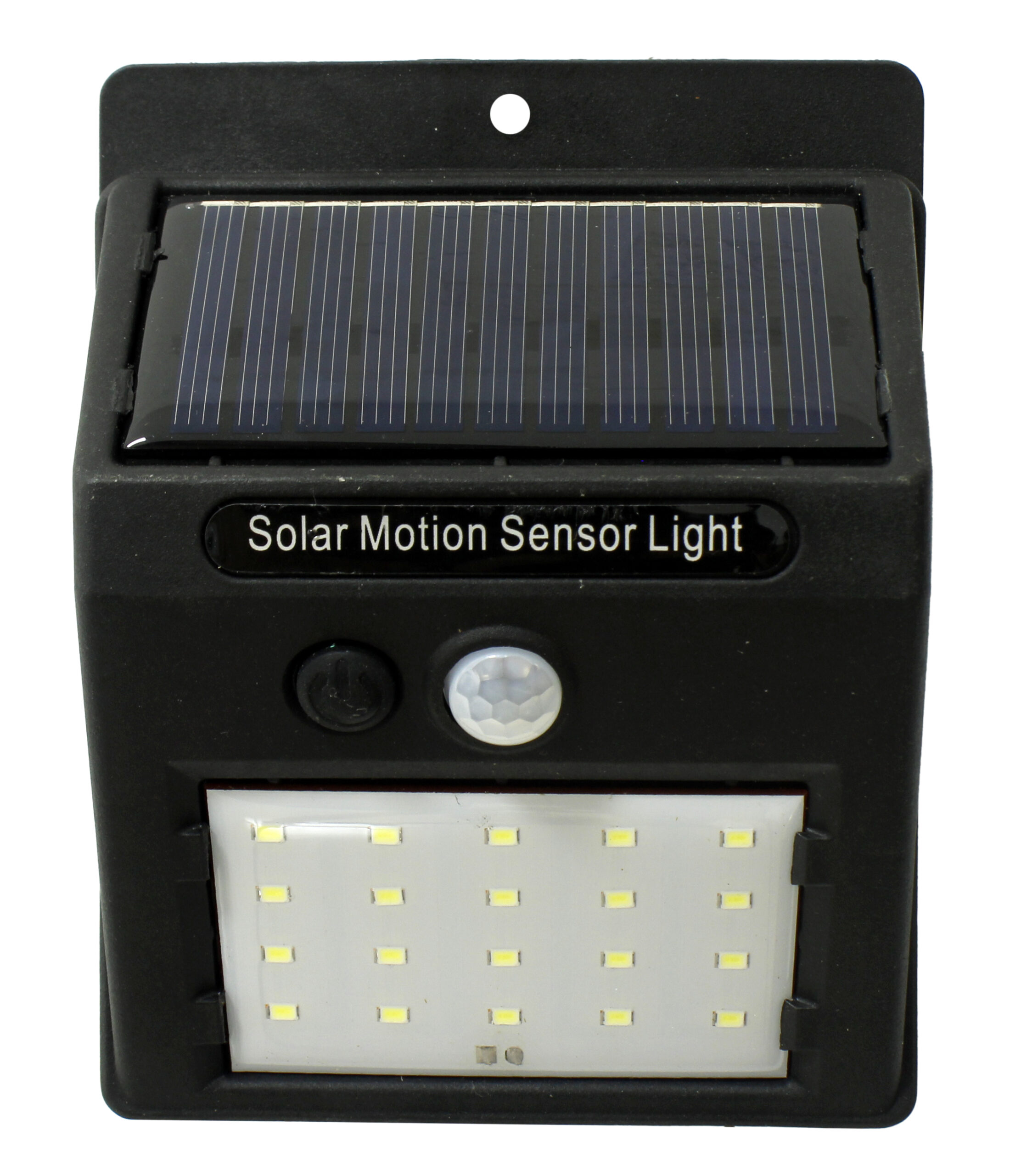 LUMINÁRIA SOLAR COM SENSOR DE PRESENÇA, 20 LEDS 3W IP44,