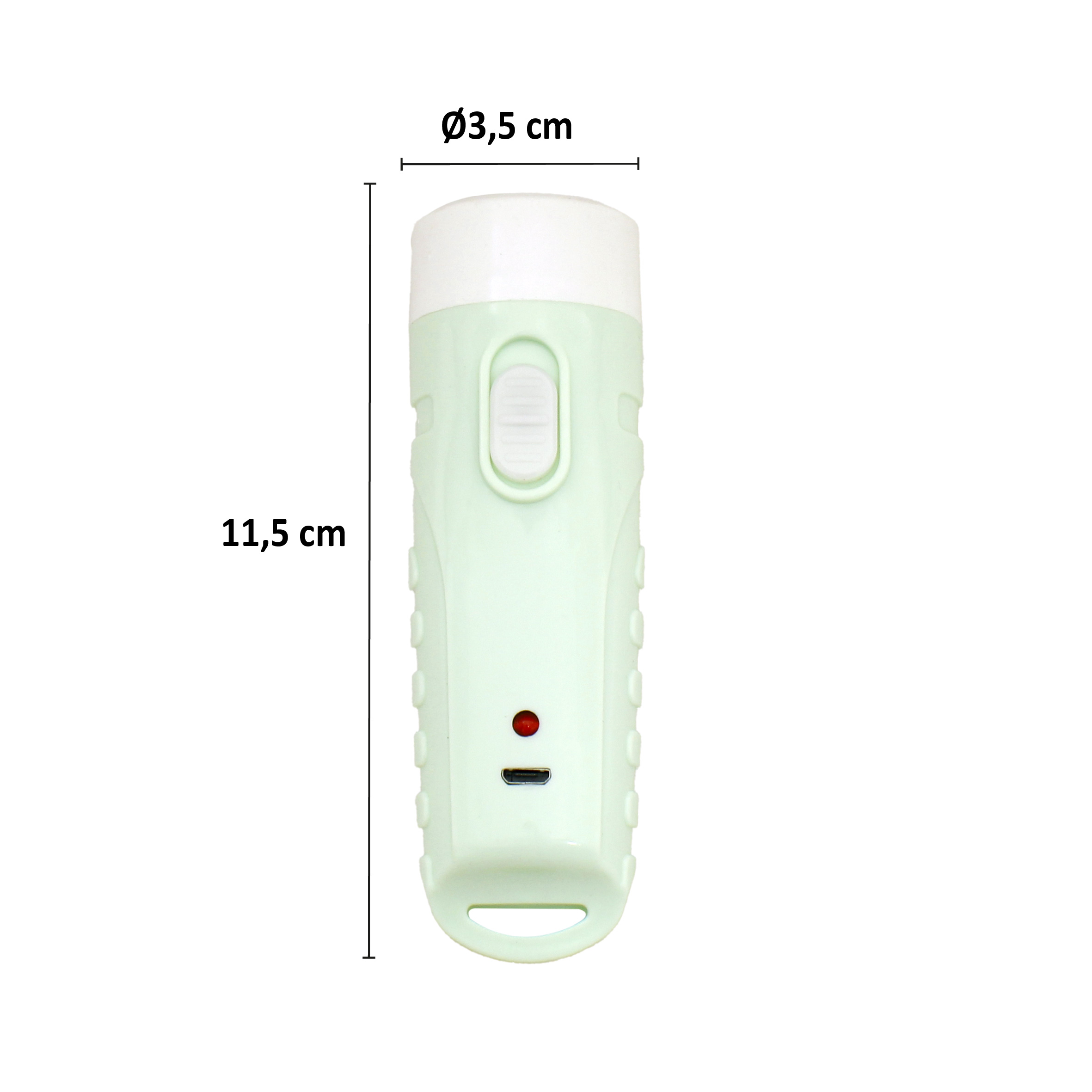 LANTERNA RECARREGÁVEL 1 LED 1W COM CABO USB (INCLUSO)