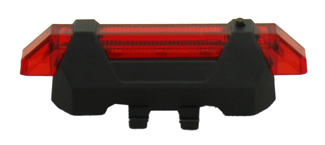 LANTERNA TRASEIRA PARA BICICLETA 4 LEDS 1W IP44 COM CABO USB (INCLUSO)