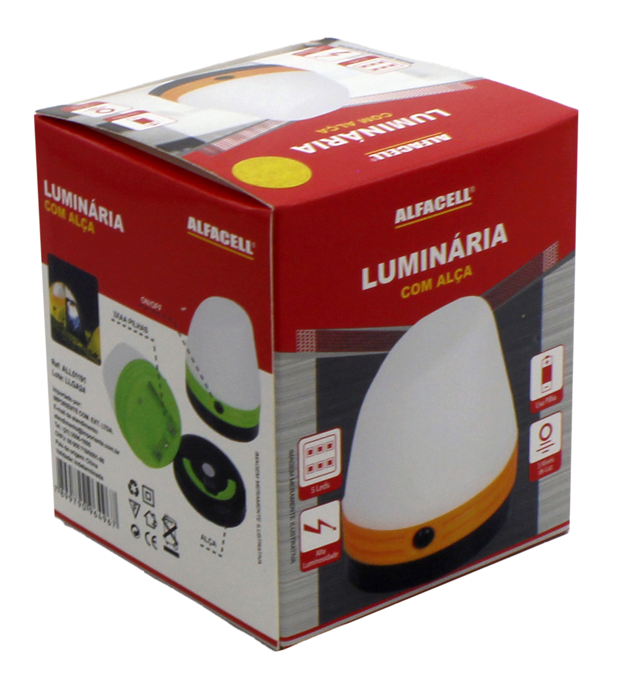 LUMINÁRIA DE MESA 5 LEDS 3W A PILHA 3*AA (NÃO INCLUSAS)