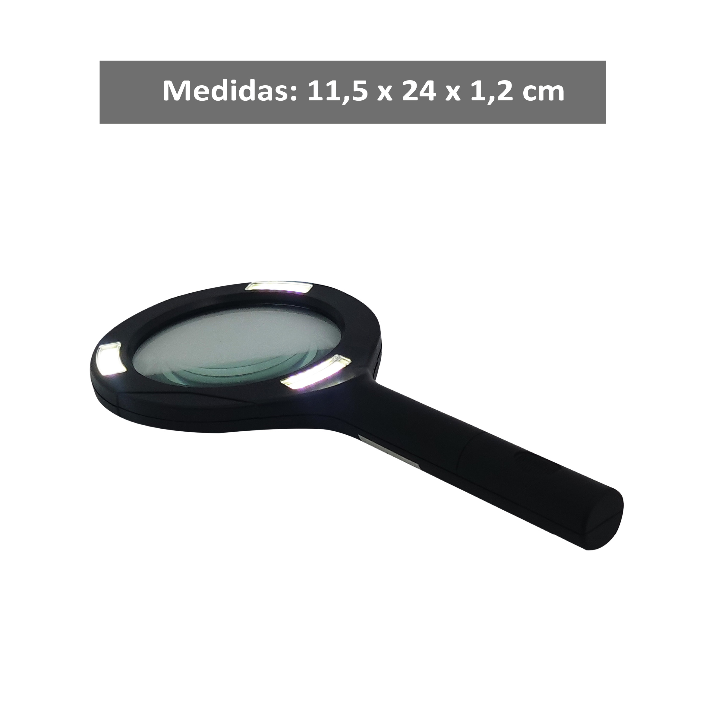 LUPA, 3COB, 3W, A PILHA 2XAA (NÃO INCLUSO)