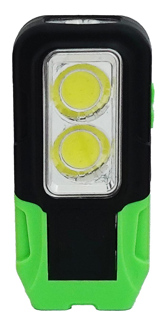 LANTERNA, 1LED E 2COB, 3W, A PILHA 3XAAA (NÃO INCLUSO)