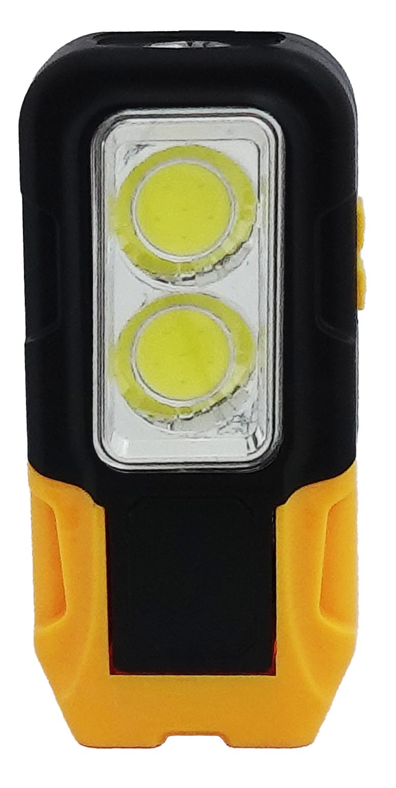 LANTERNA, 1LED E 2COB, 3W, A PILHA 3XAAA (NÃO INCLUSO)