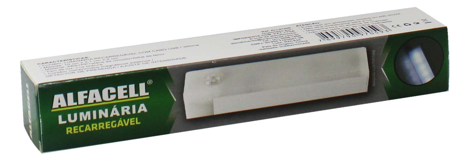 LUMINÁRIA RECARREGÁVEL COM CABO USB