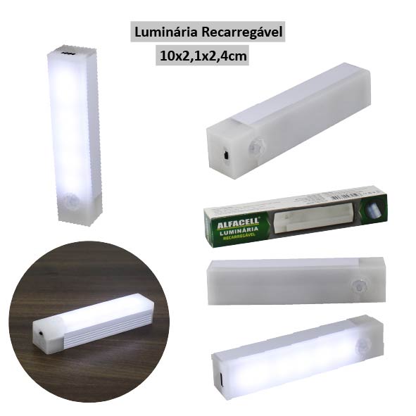 LUMINÁRIA RECARREGÁVEL COM CABO USB