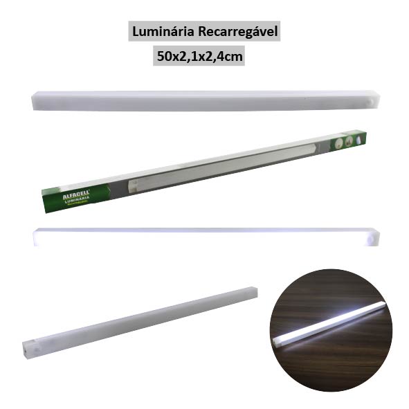 LUMINÁRIA RECARREGÁVEL COM CABO USB