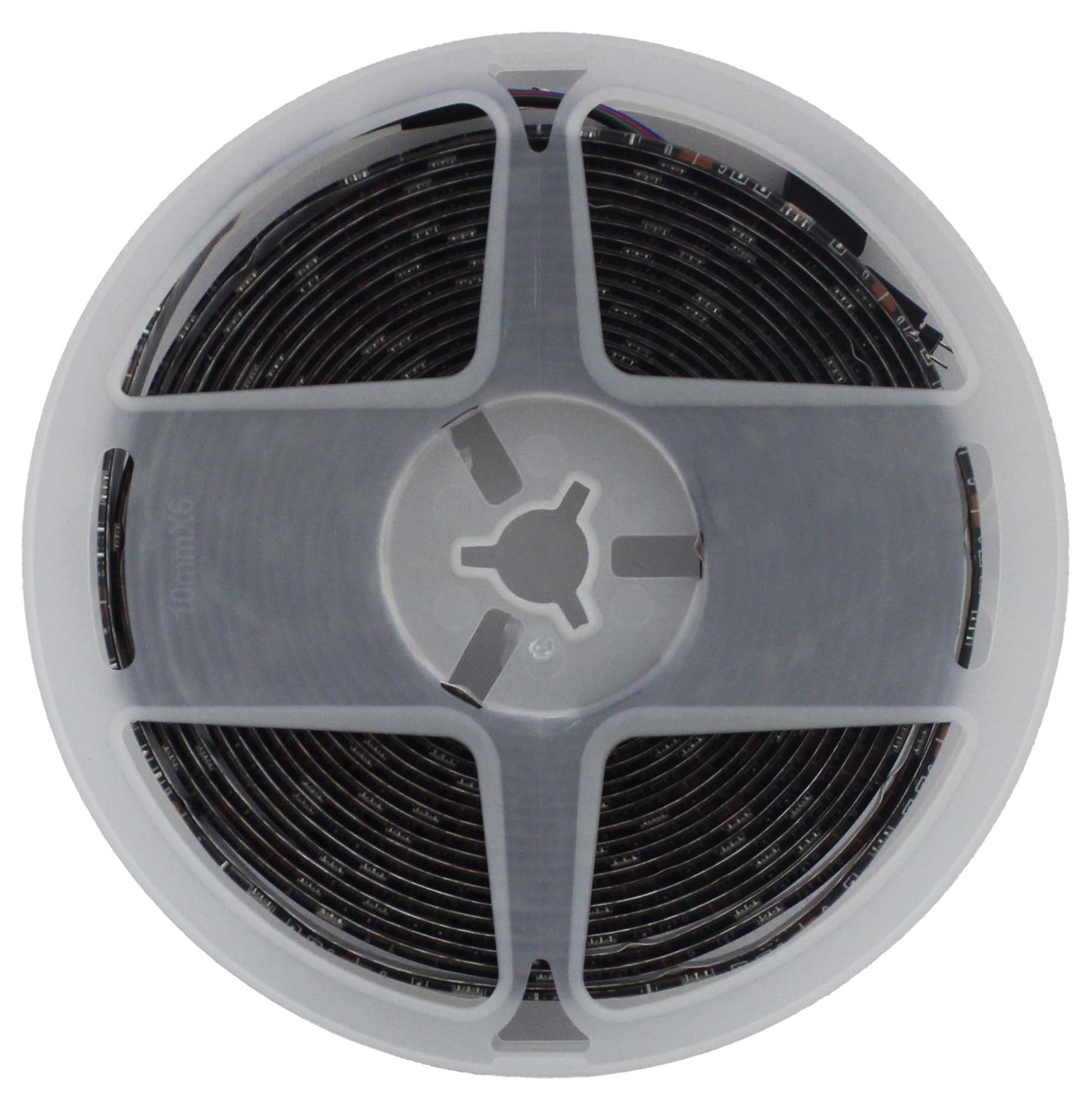 FITA LED RGB 5 METROS COM CONTROLE REMOTO E FITA DUPLA FACE