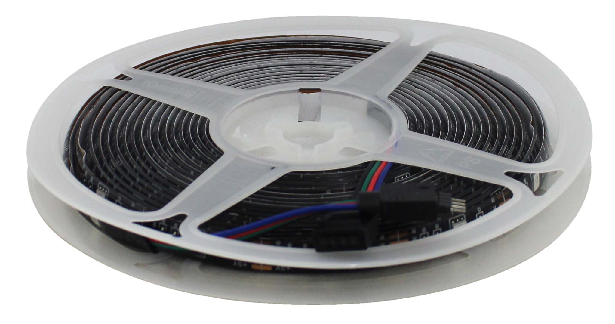 FITA LED RGB 5 METROS COM CONTROLE REMOTO E FITA DUPLA FACE