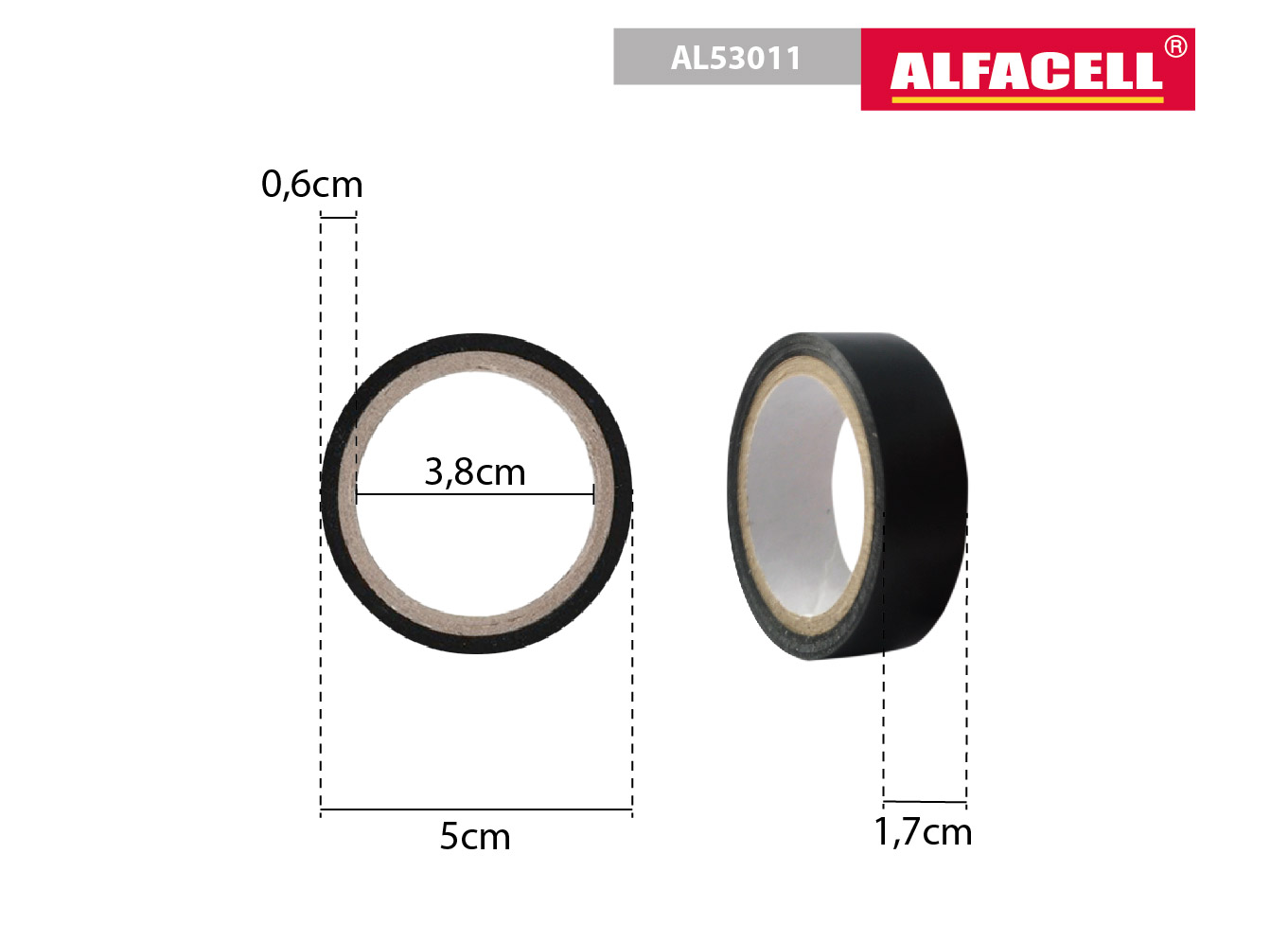 KIT FITA ISOLANTE 5 METROS CLASSE B 100- 550V (COM 10 ROLOS)