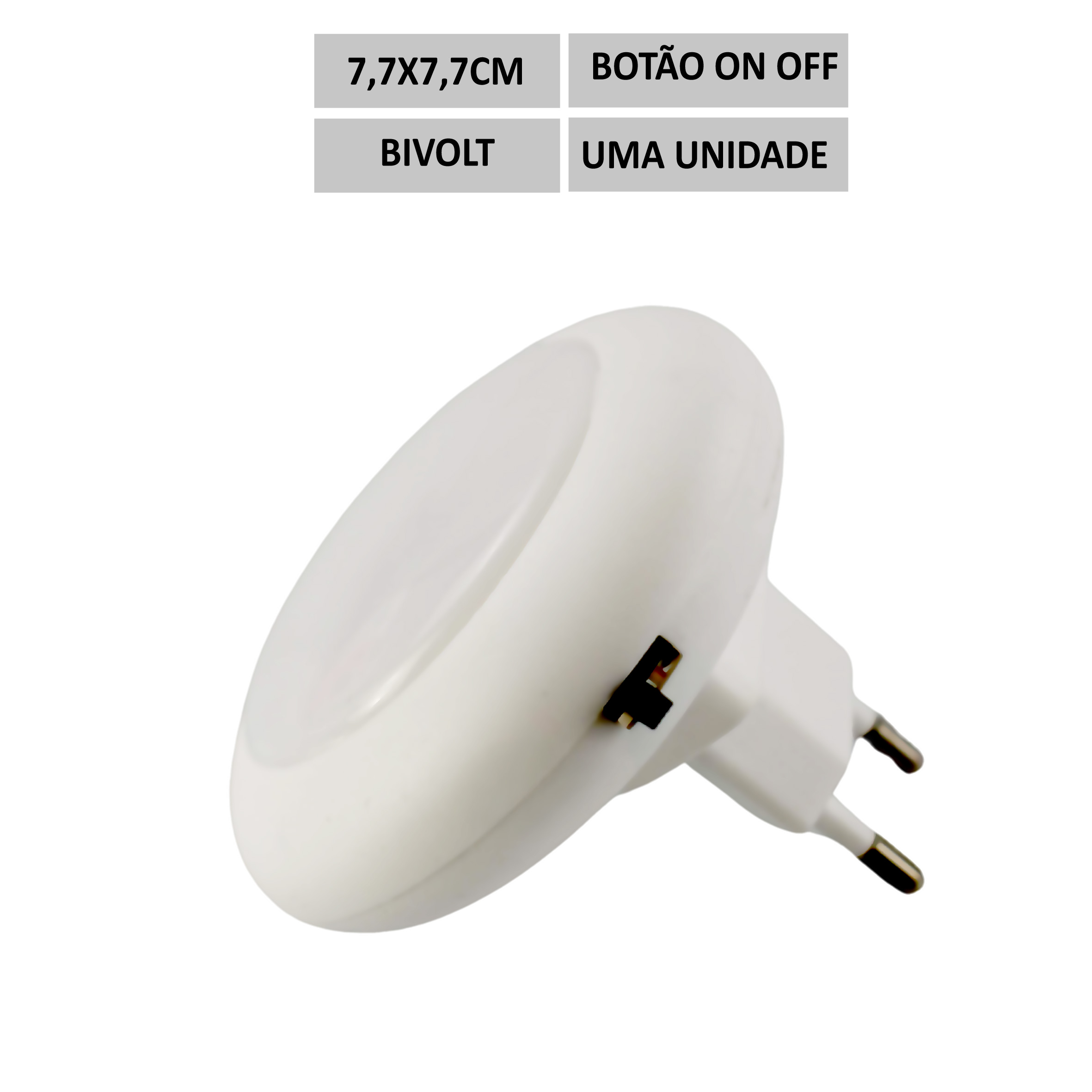 LUMINÁRIA NOTURNA DECORATIVA (BIVOLT)
