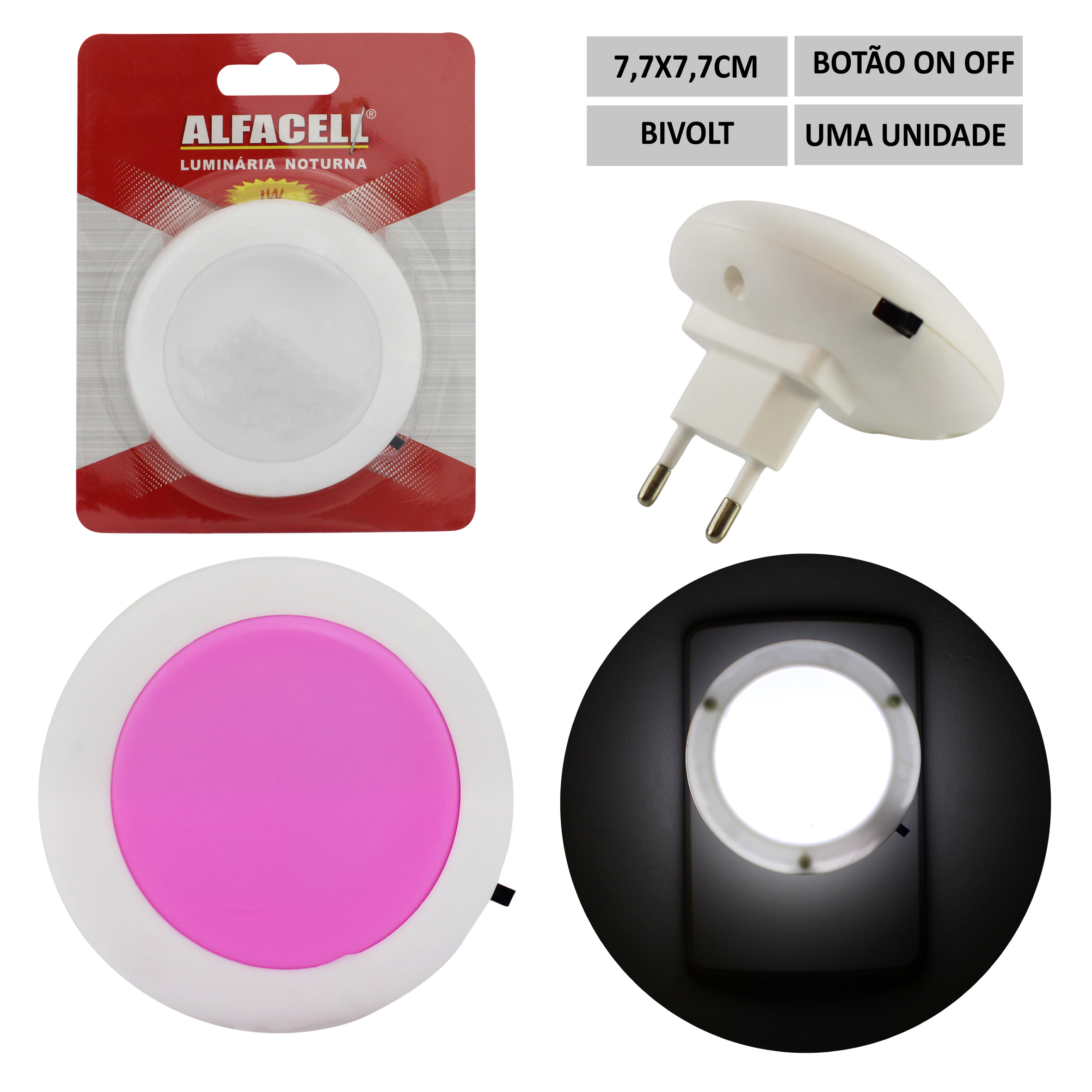 LUMINÁRIA NOTURNA DECORATIVA (BIVOLT)
