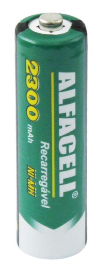 PILHA RECARREGÁVEL NI-MH 1.2V AA 2300 MAH (ATÉ 1000 RECARGAS)