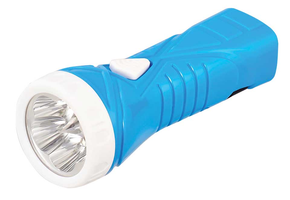 LANTERNA MANUAL 5 LEDS RECARREGAVÉL BIVOLT (2 NÍVEIS DE LUZ)