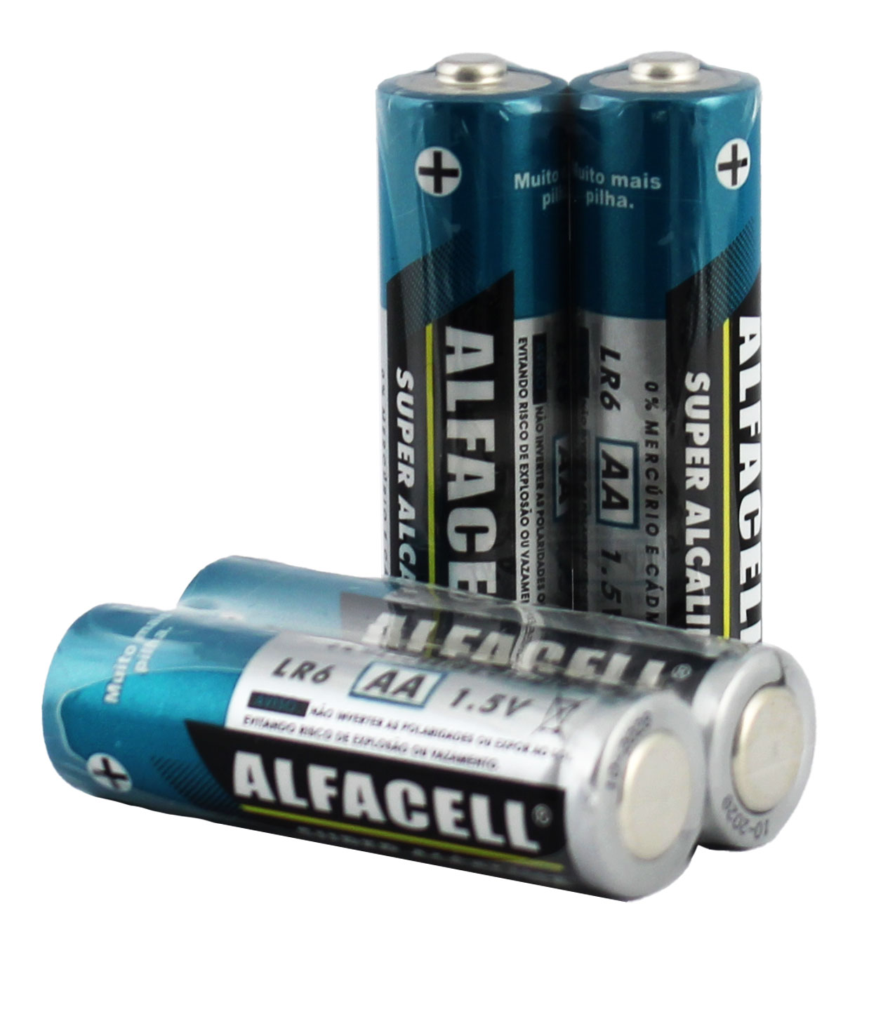 PILHA ALFACELL ALCALINA AA 1.5V (CARTELA COM 16 UNIDADES)