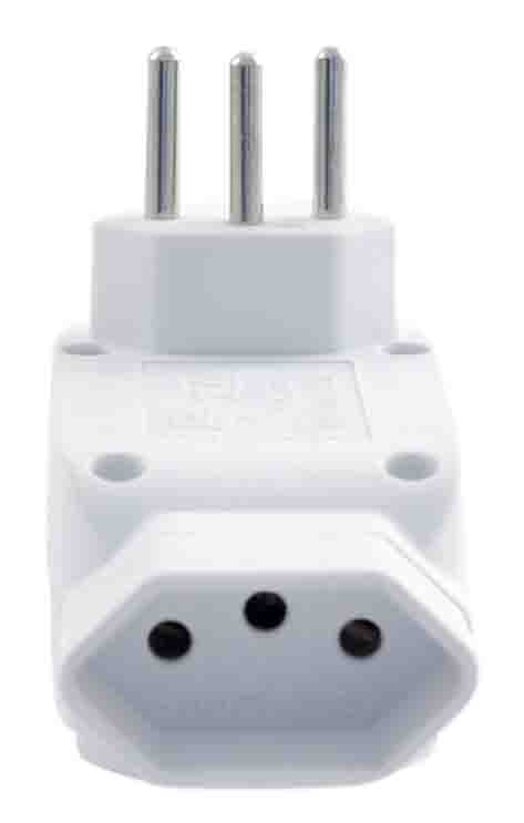 ADAPTADOR DE TOMADA MÚLTIPLO 4 SAÍDAS 2P+T