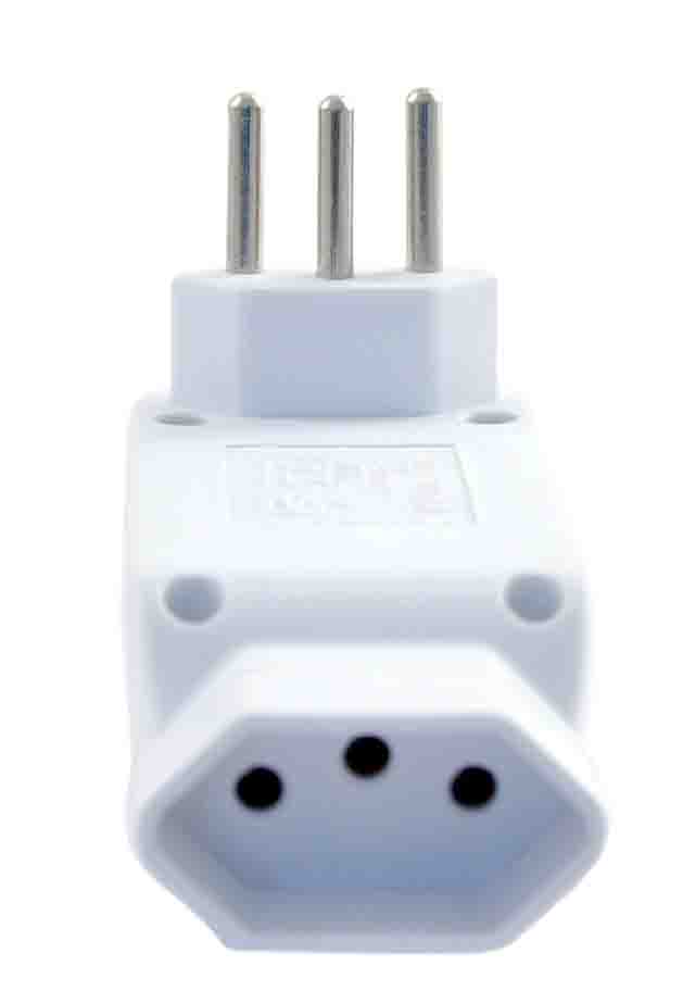 ADAPTADOR DE TOMADA MÚLTIPLO 4 SAÍDAS 2P+T C/ CHAVE DISJUNTORA