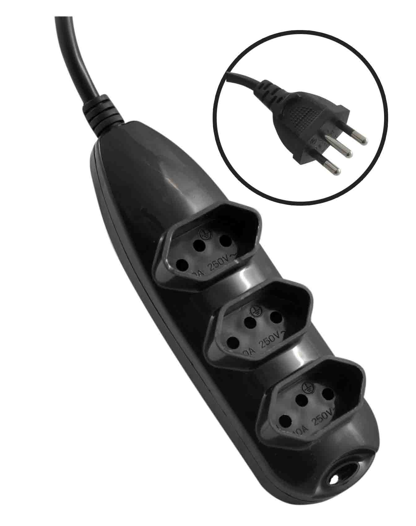 EXTENSÃO DE 3 TOMADAS 10M 3 PLUGS