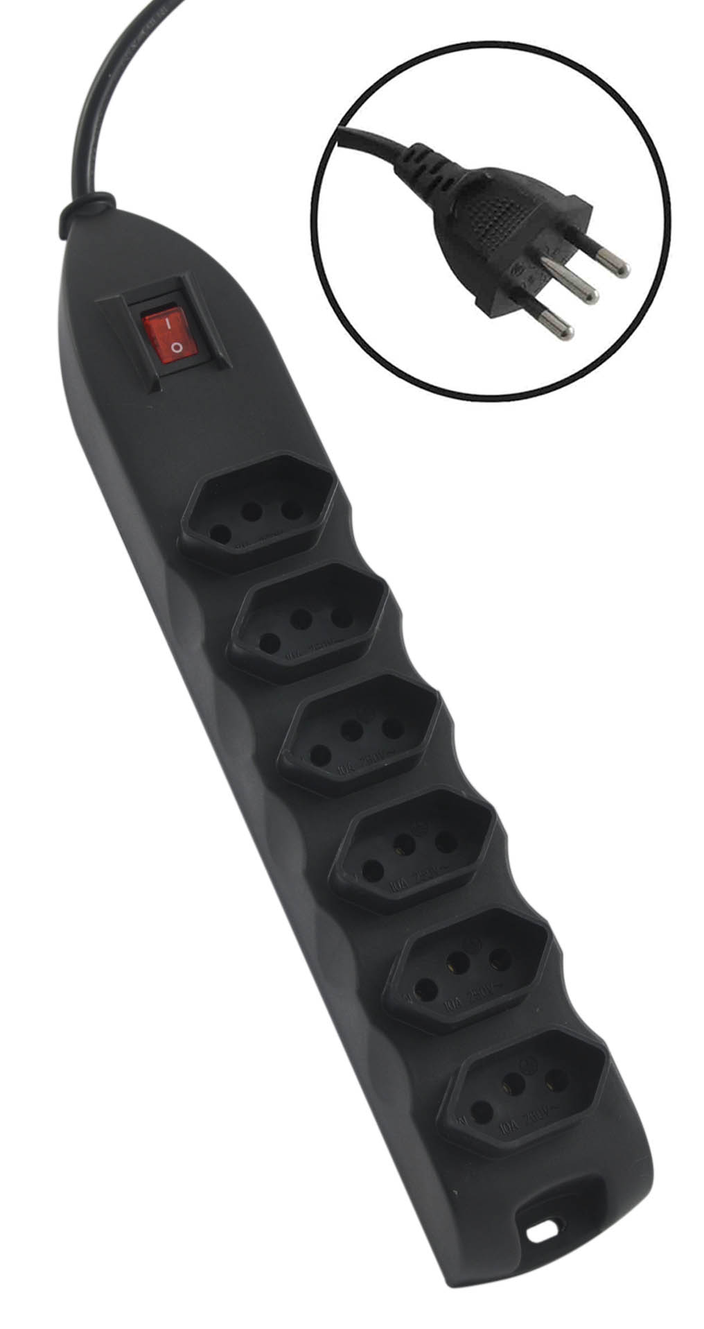 FIILTRO DE LINHA 6 TOMADAS 1.5M 3 PLUGS
