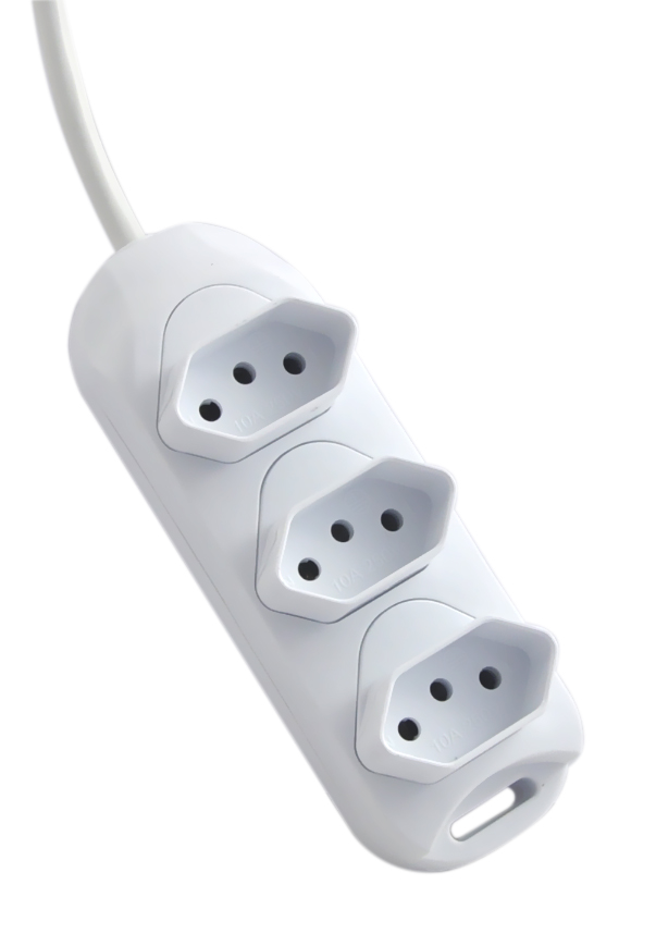EXTENSÃO 3 TOMADAS 1,5M 3 PLUGS