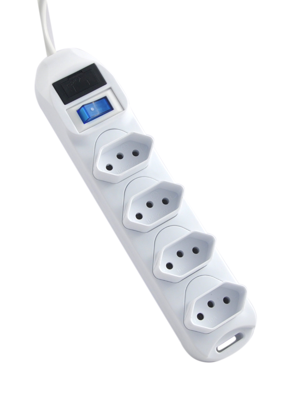 FILTRO DE LINHA 4 TOMADAS 3M 3 PLUGS