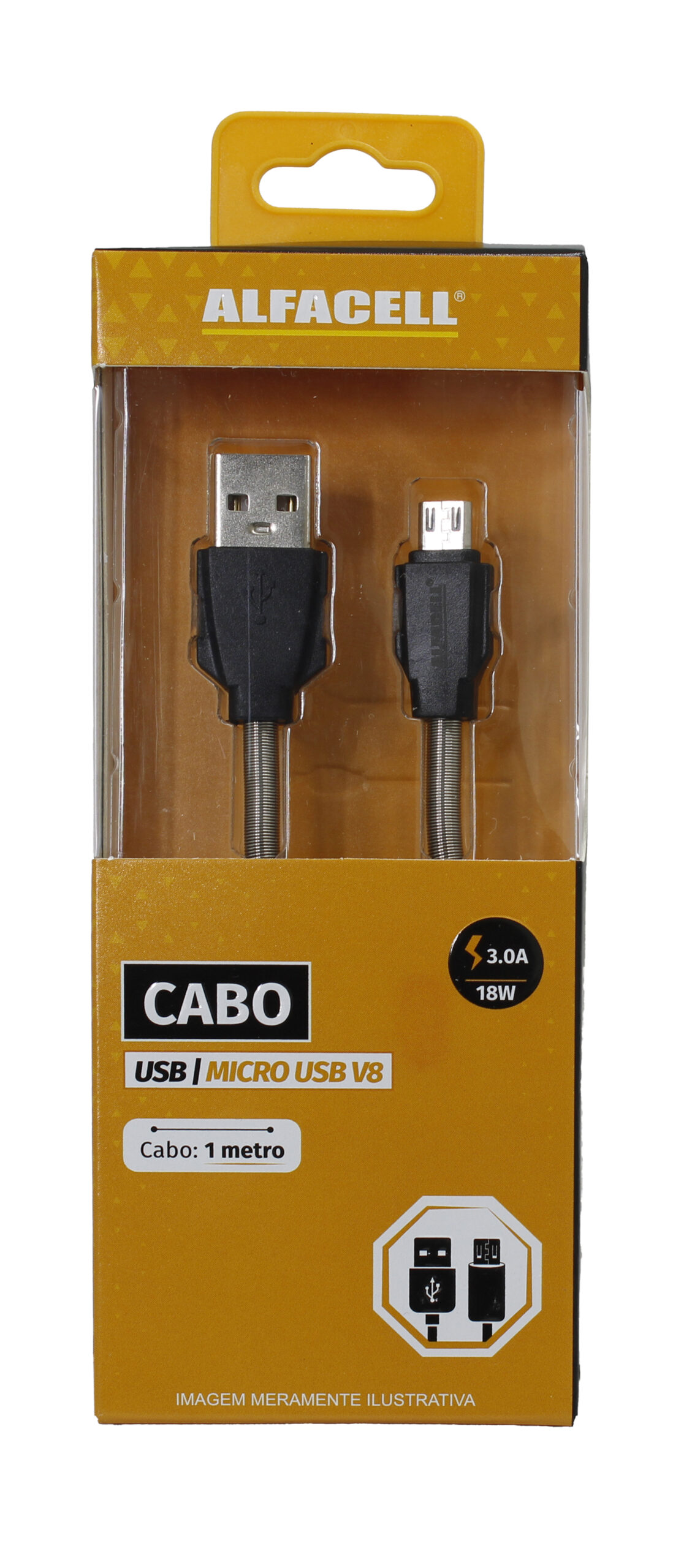 CABO USB – V8, 5V-3.0A-18W