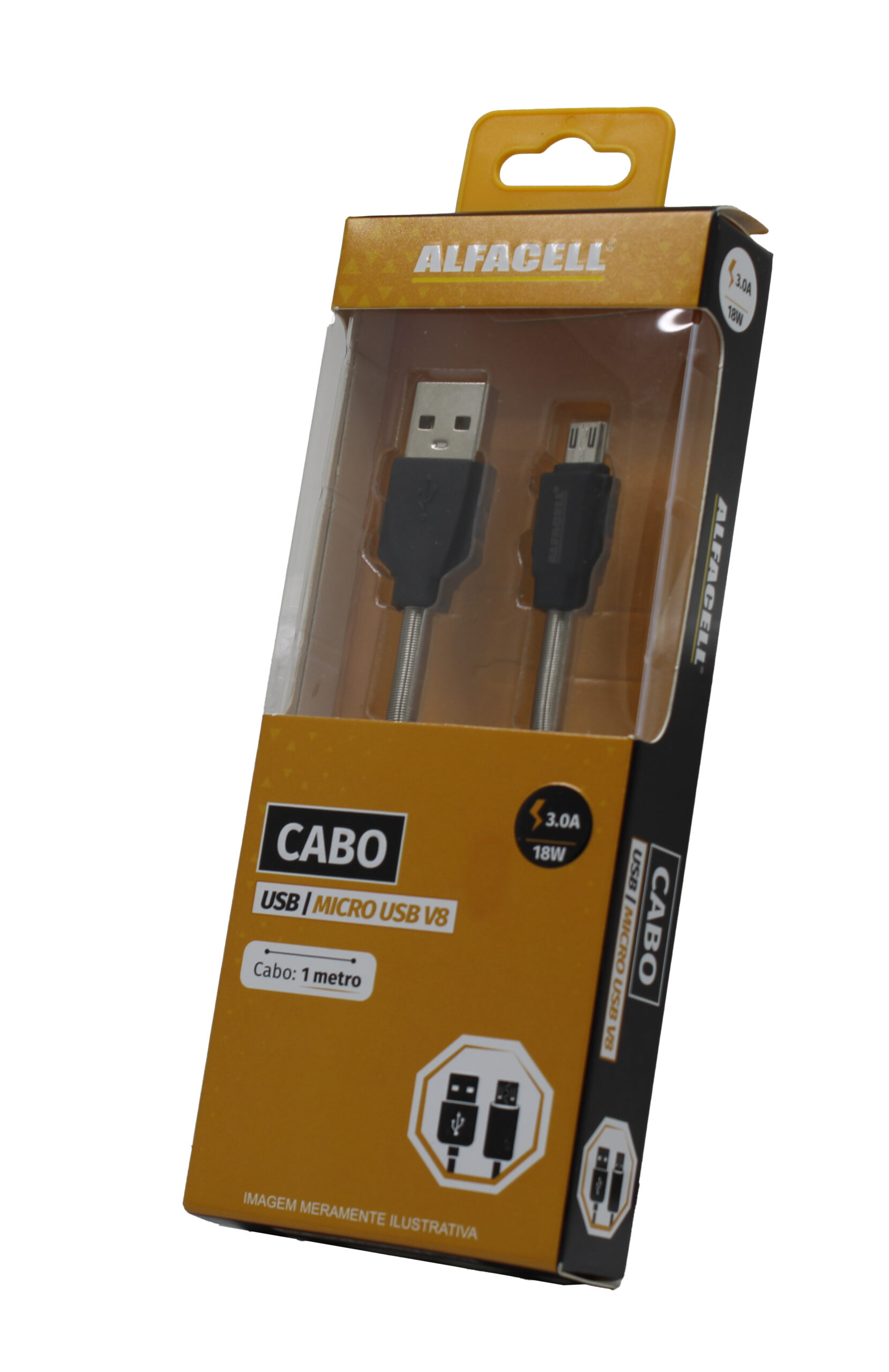 CABO USB – V8, 5V-3.0A-18W