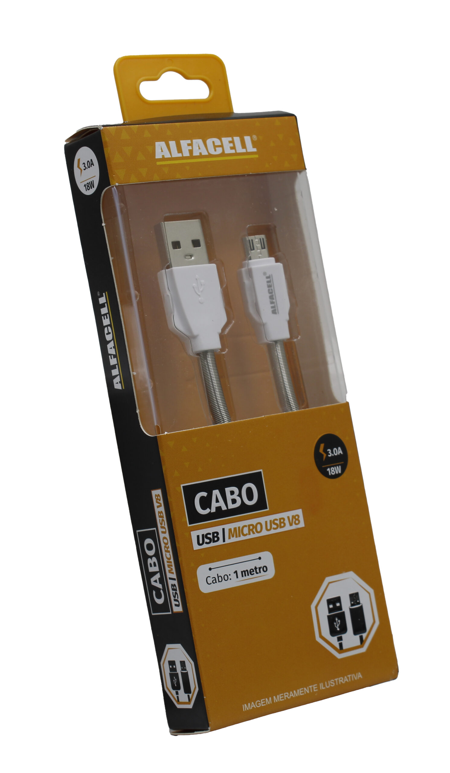 CABO USB – V8, 5V-3.0A-18W