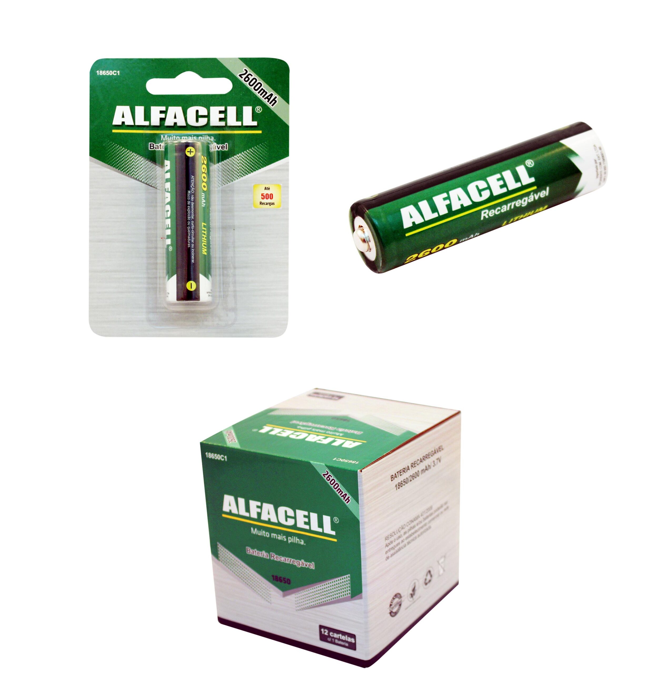 BATERIA RECARREGÁVEL LITHIUM 3,7V