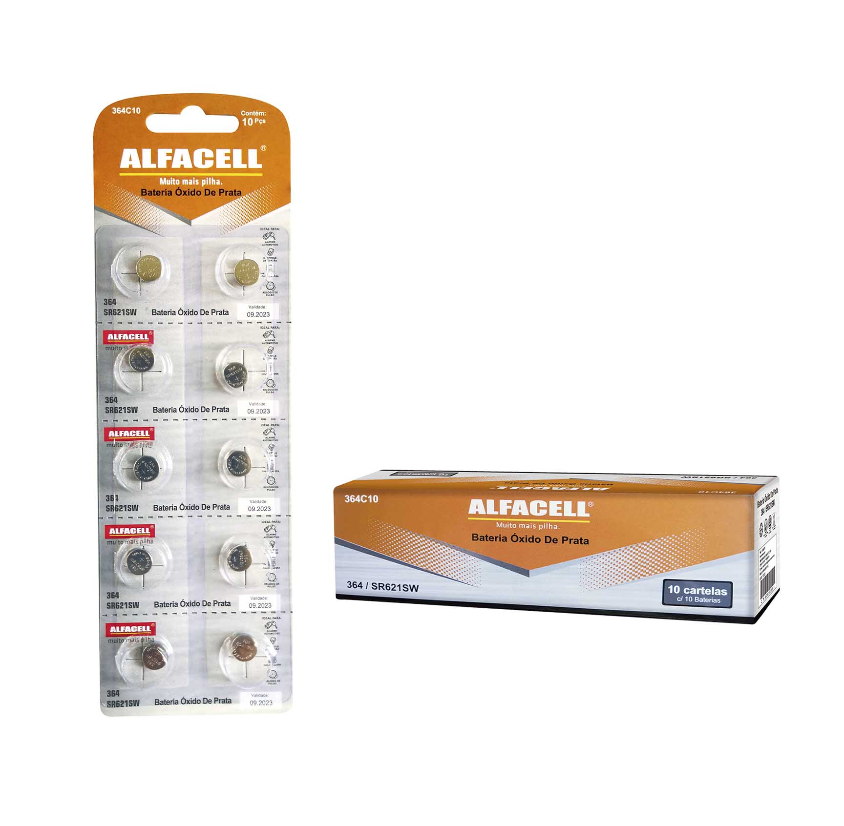 BATERIA ALFACELL ÓXIDO DE PRATA 364, 1.55V