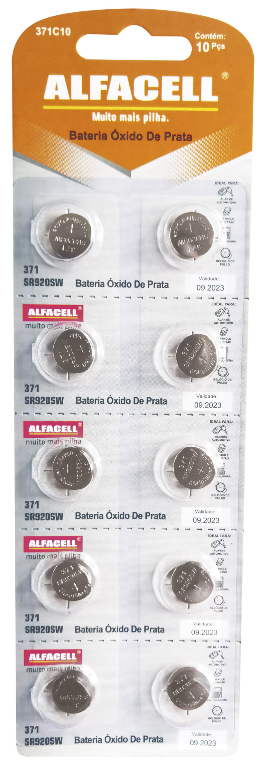 BATERIA ALFACELL ÓXIDO DE PRATA 371