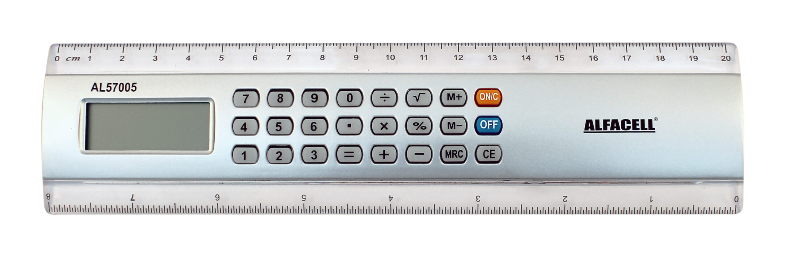 CALCULADORA DE MESA COM RÉGUA
