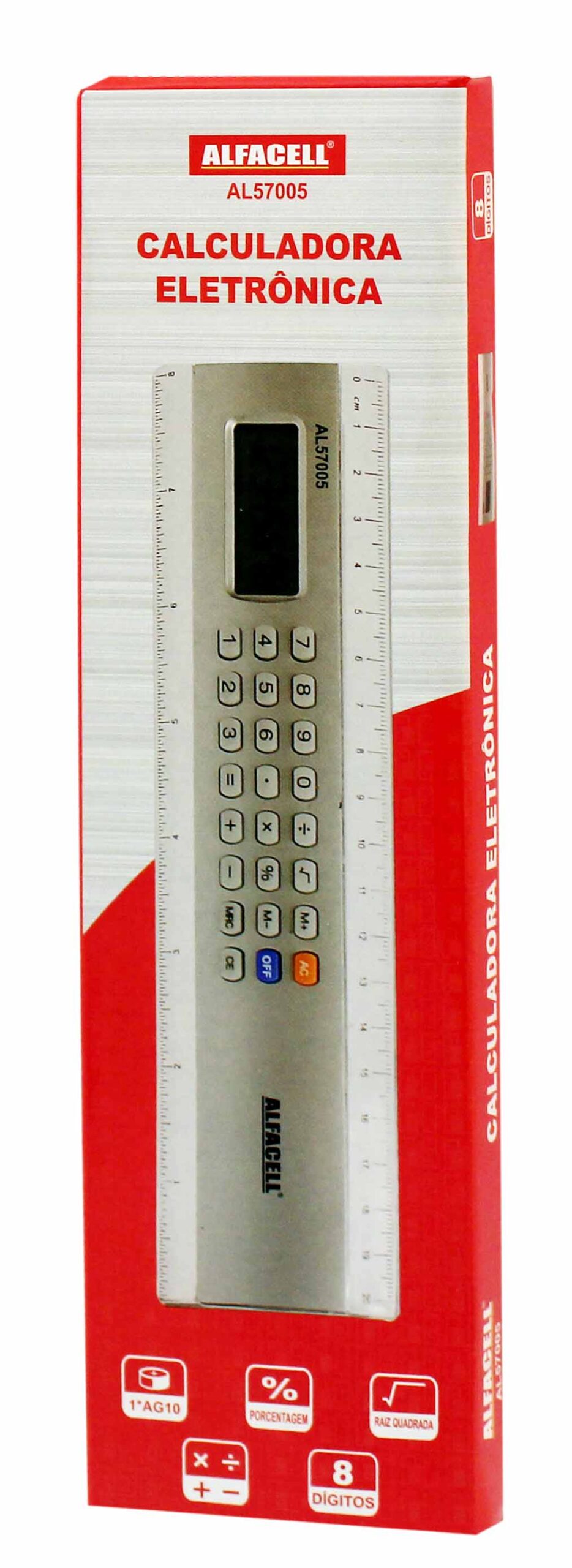 CALCULADORA DE MESA COM RÉGUA