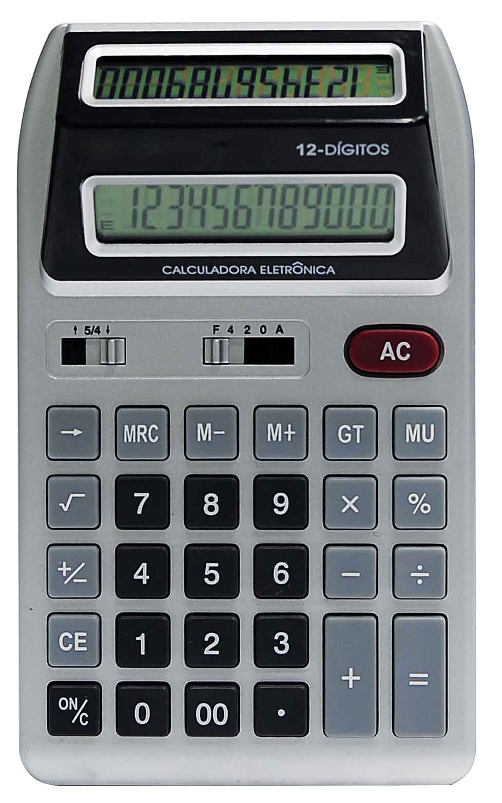 CALCULADORA DE MESA C/ DISPLAY DUPLO