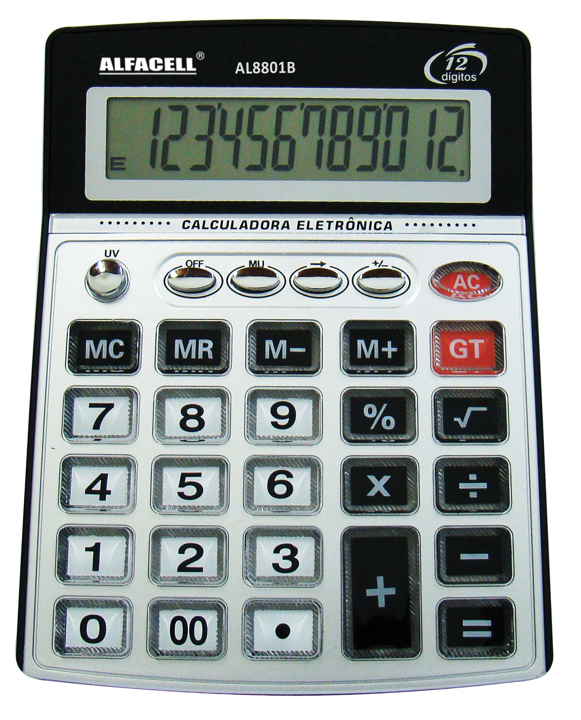 CALCULADORA DE MESA C/LUZ UV